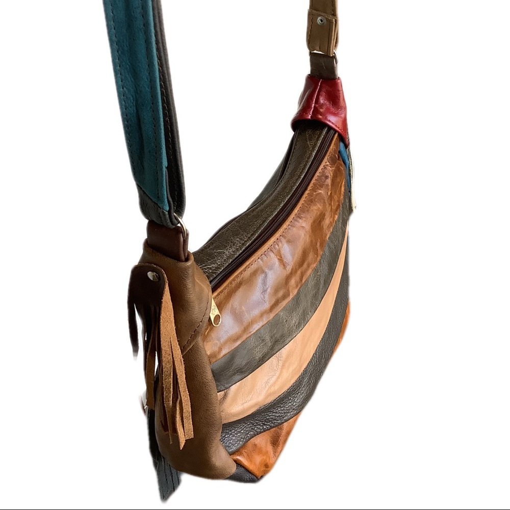 XXSOLDXX Leather fringe boho Boho shoulder|boho fringed crossbody - Picture 2 of 11
